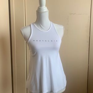 Divided XS womens white tank